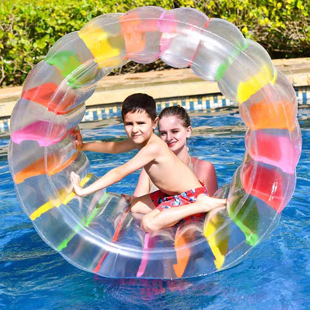 Kids Outdoor Water Park - Summer color giant PVC inflatable roller
