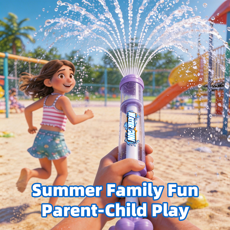 Kids Outdoor Yard Games - 1/3PCS Fireworks Pull‑Type Water Blaster Toy