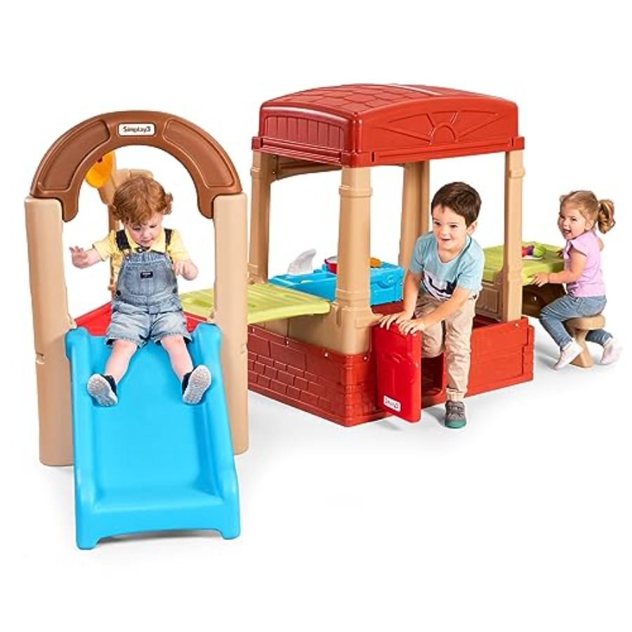 Kids Outdoor Table - Backyard picnic playhouse for kids: plastic