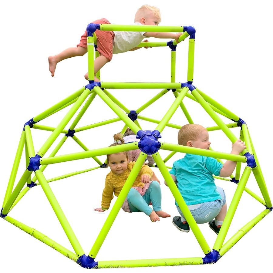 Kids Outdoor Jungle Gym - Monkey Bars Climbing Dome - Sturdy