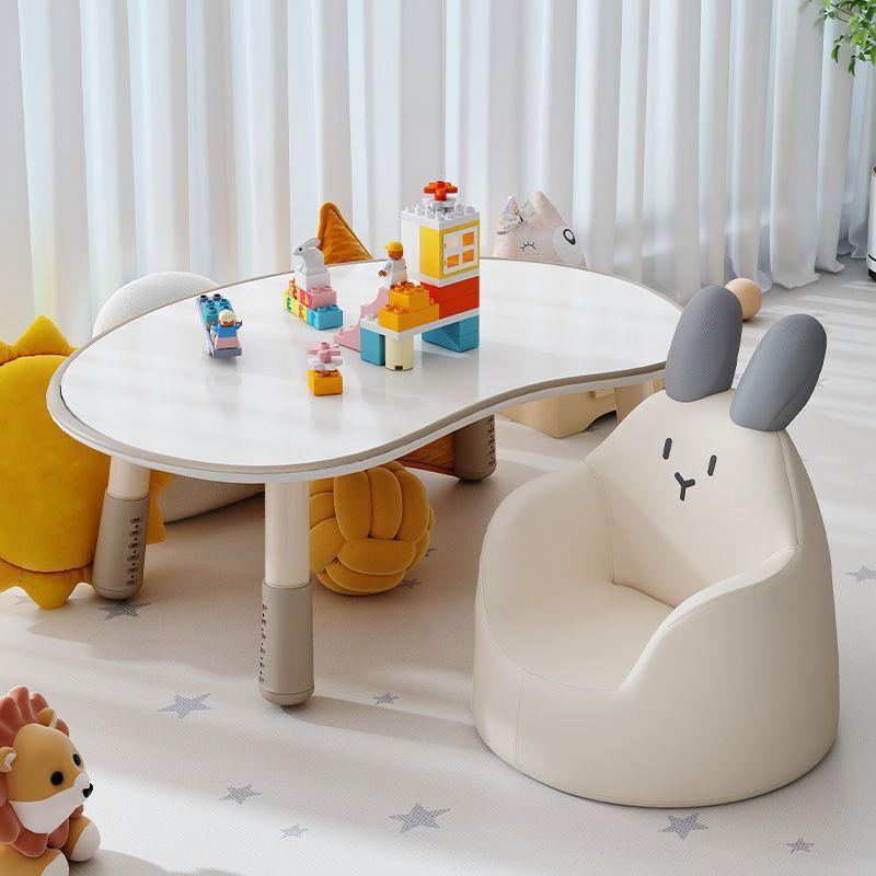 Kids Outdoor Table - 37-46cm Adjustable Baby Learning Table Anti-slip