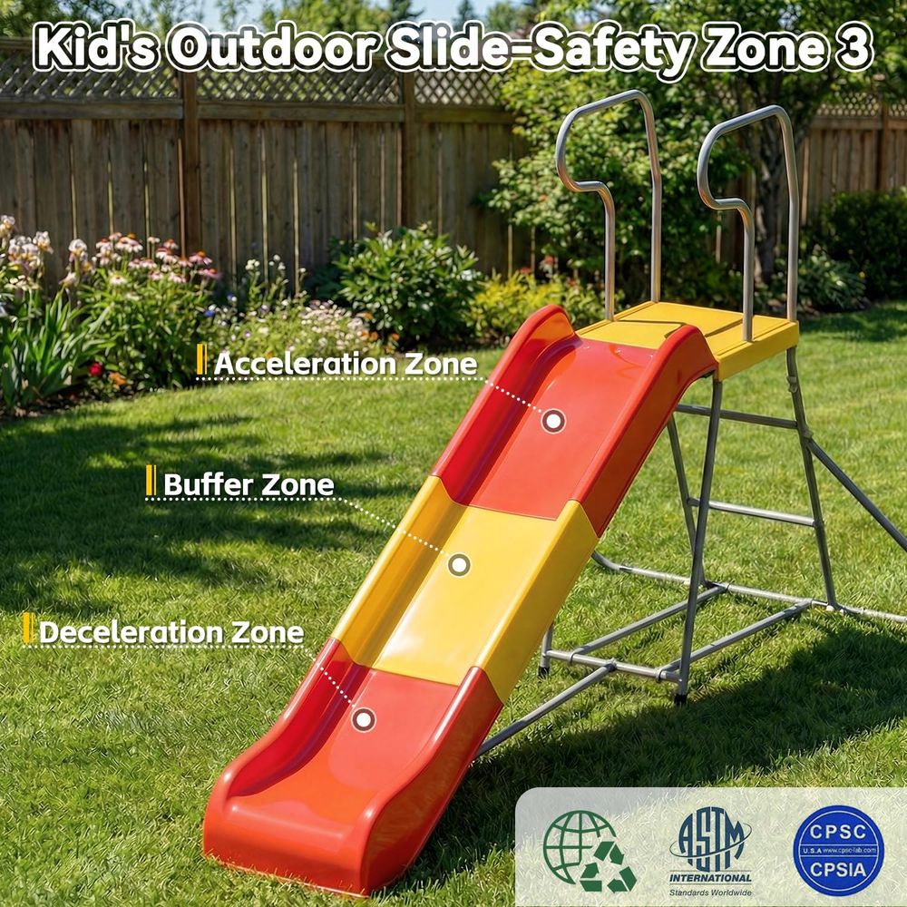 Outdoor Slide or Kids, 6.4T Ba - Kids Outdoor Lawn Equipment recensione e prezzo
