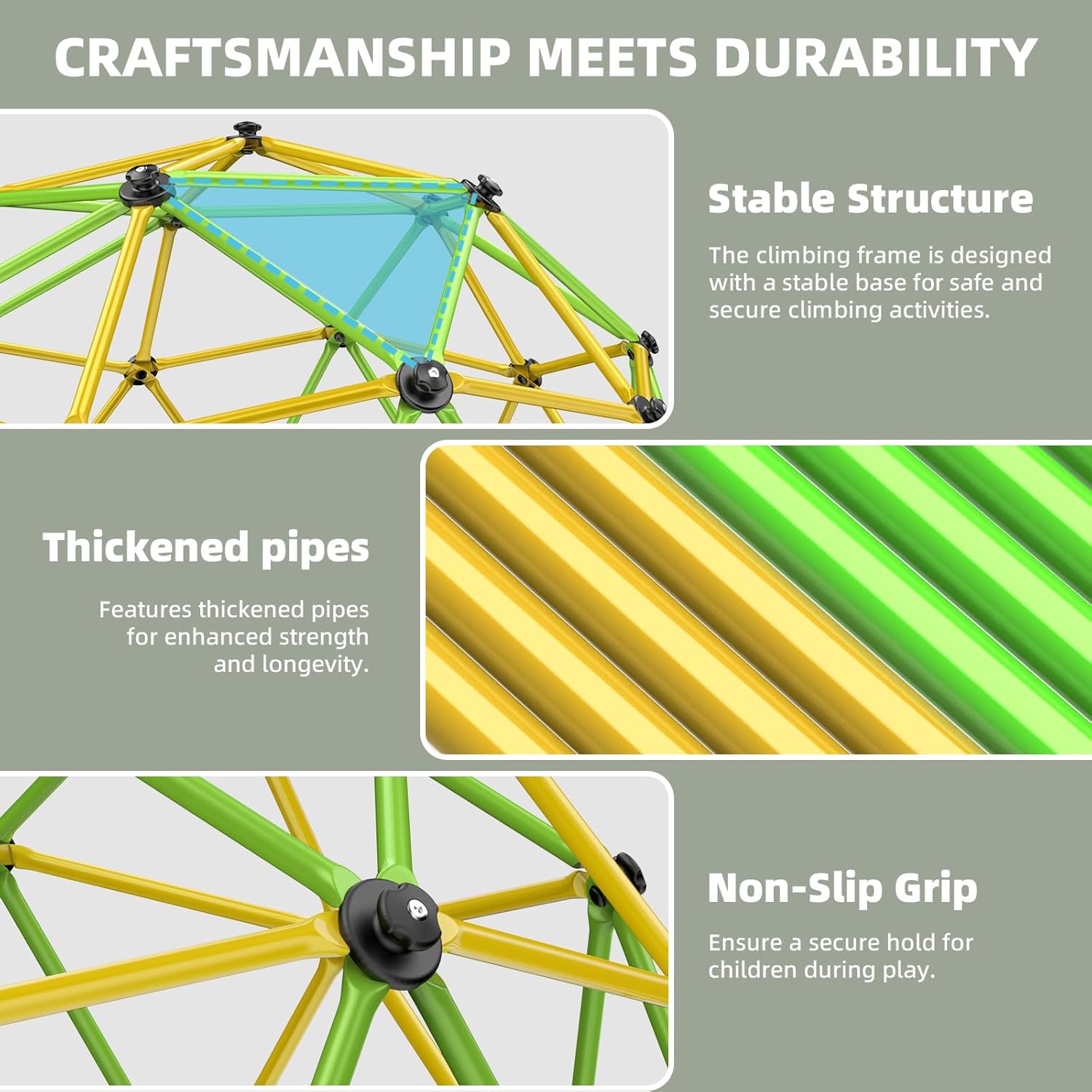 Climbing Dome, 10FT Jungle Gym - Kids Outdoor Jungle Gym recensione e prezzo