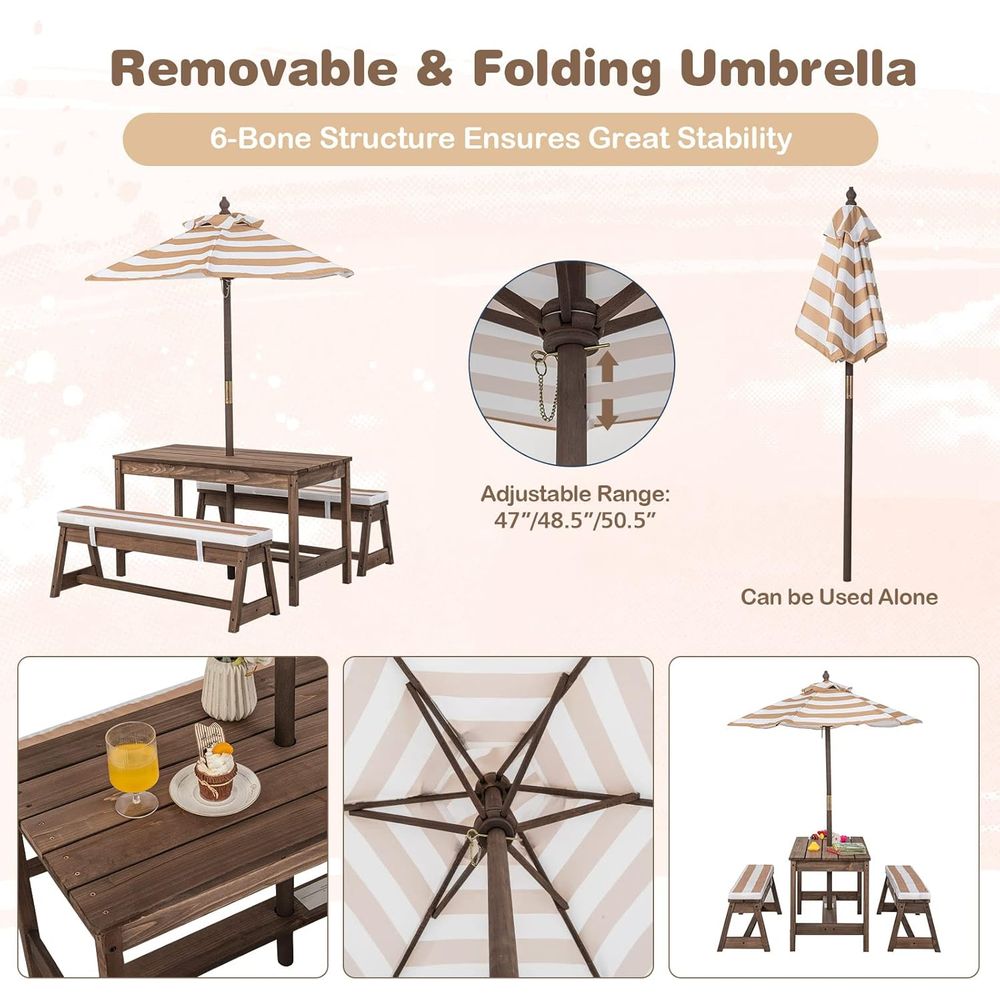 Kids Picnic Table, Outdoor Woo - Kids Outdoor Table recensione e prezzo