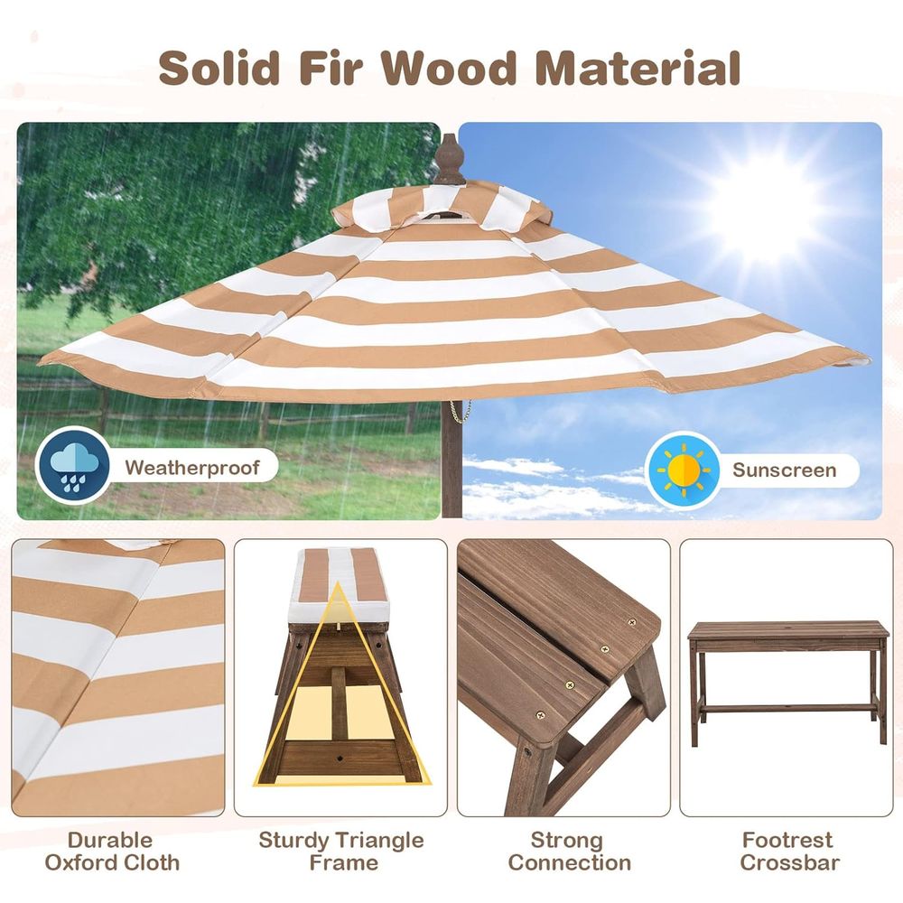 Kids Picnic Table, Outdoor Woo - Kids Outdoor Table recensione e prezzo
