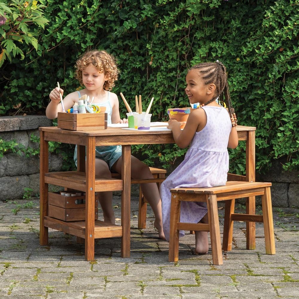 Kids Outdoor Crat Table and 2  - Kids Outdoor Table recensione e prezzo