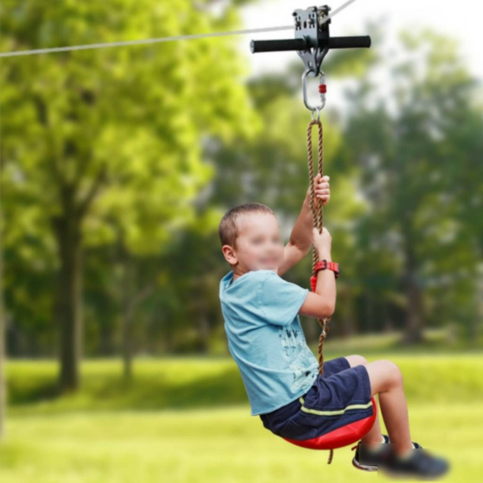 Kids Zipline Pulley Set DIY Zi - Kids Outdoor Zipline recensione e prezzo