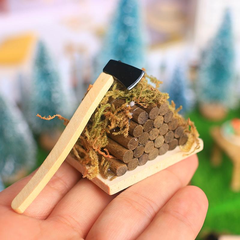 1 Set Mini Axe Firewood Pile M - Kids Outdoor Kitchen Diy recensione e prezzo