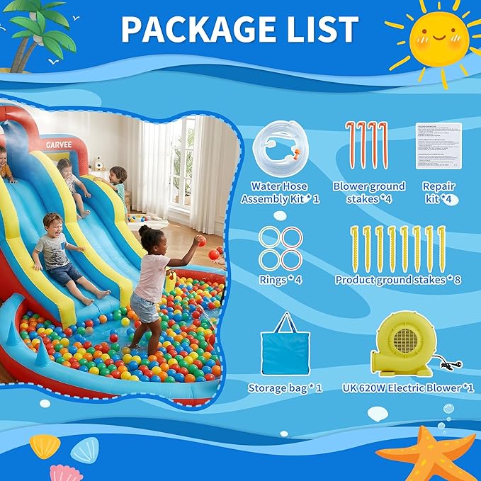 All-Season 8-in-1 Inflatable W - Kids Outdoor Water Park recensione e prezzo