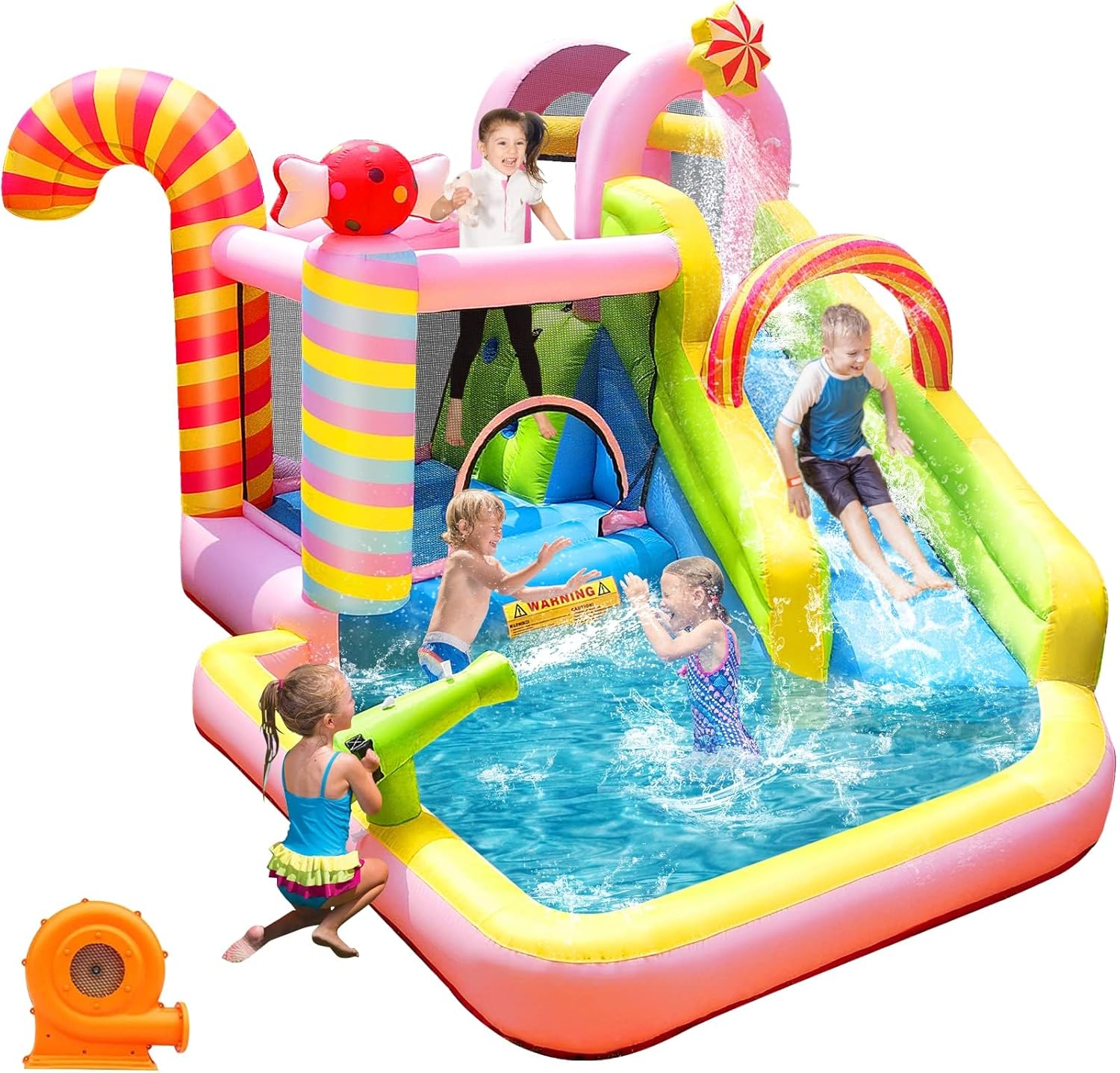 Kids Inflatable Water Slide Bo - Kids Outdoor Water Park recensione e prezzo