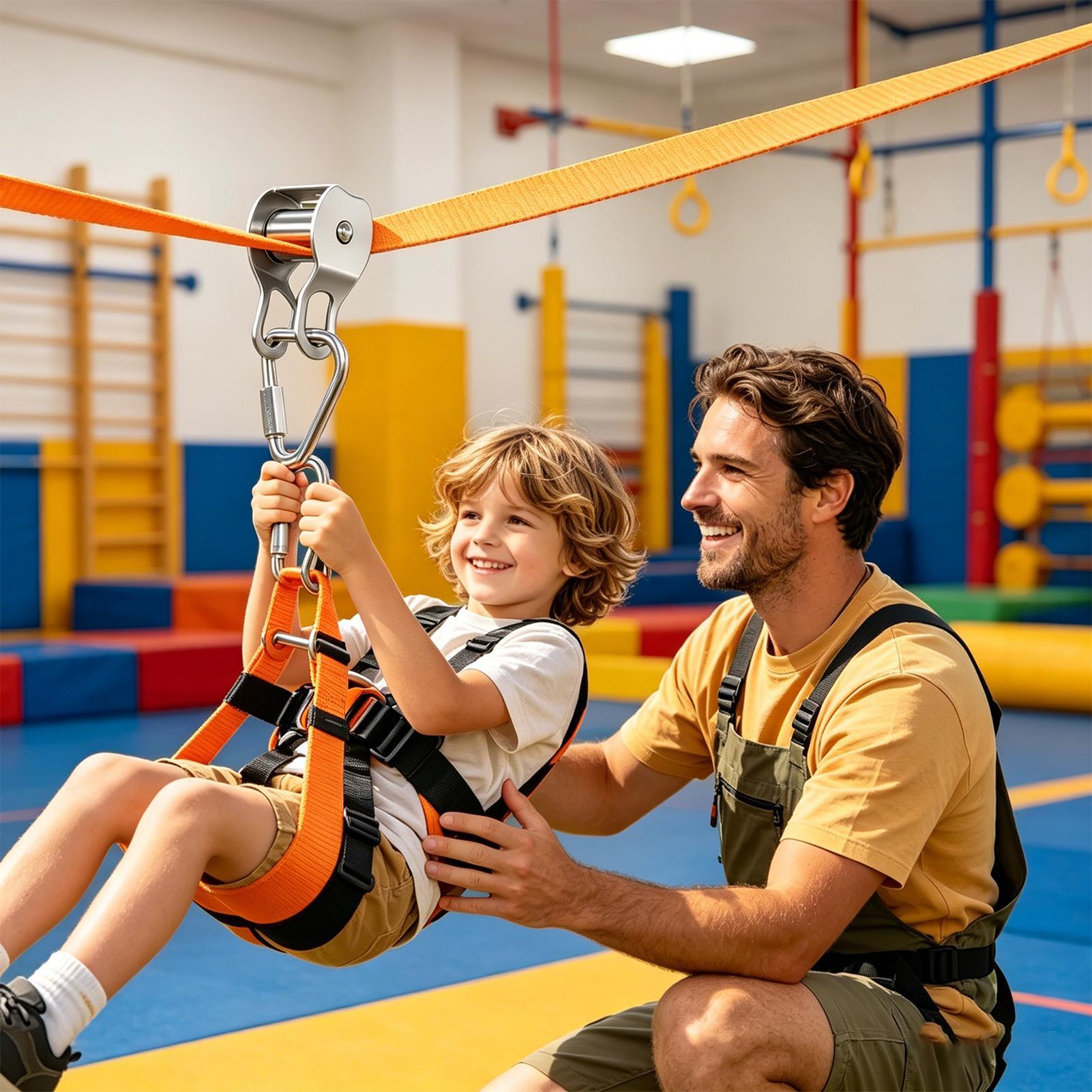 Zip Line for Kids Balance Fun  - Kids Outdoor Zipline recensione e prezzo