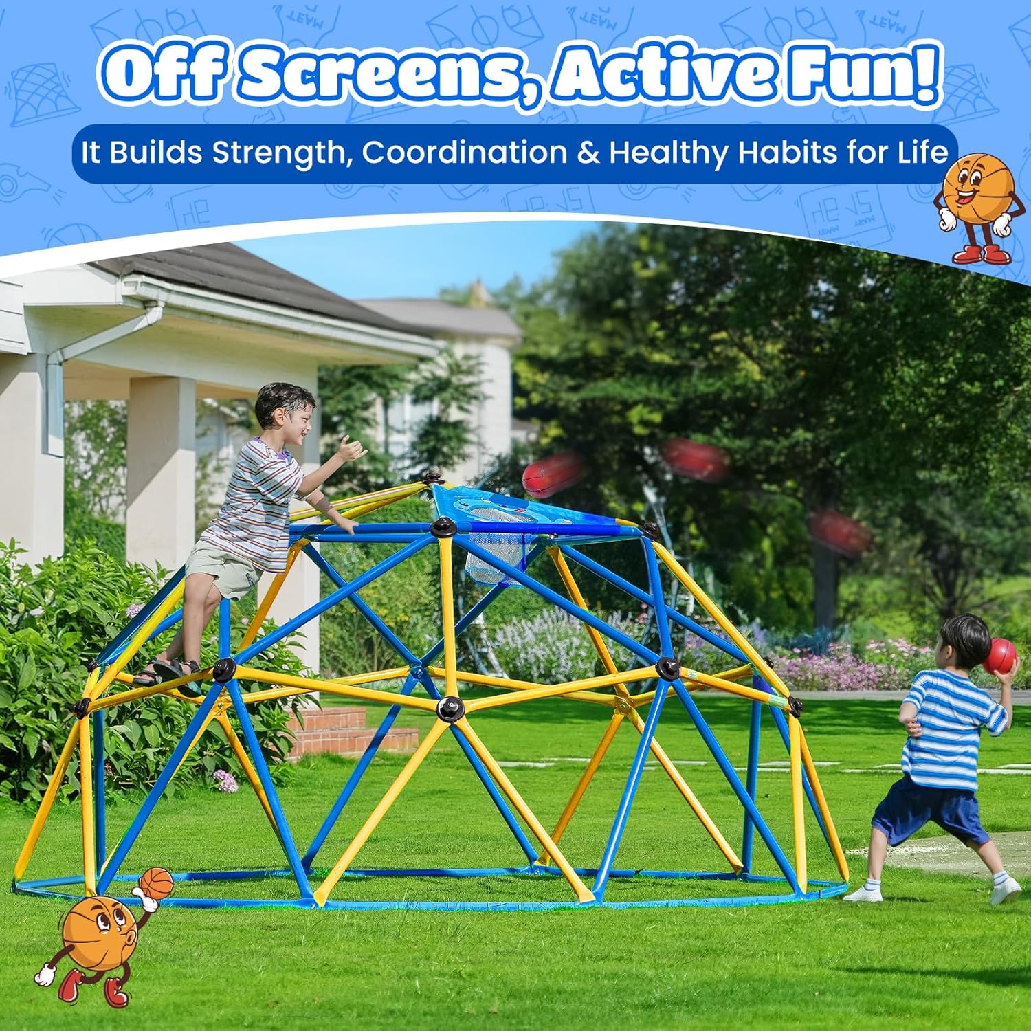Zupapa 10FT Climbing Dome, Out - Kids Outdoor Jungle Gym recensione e prezzo