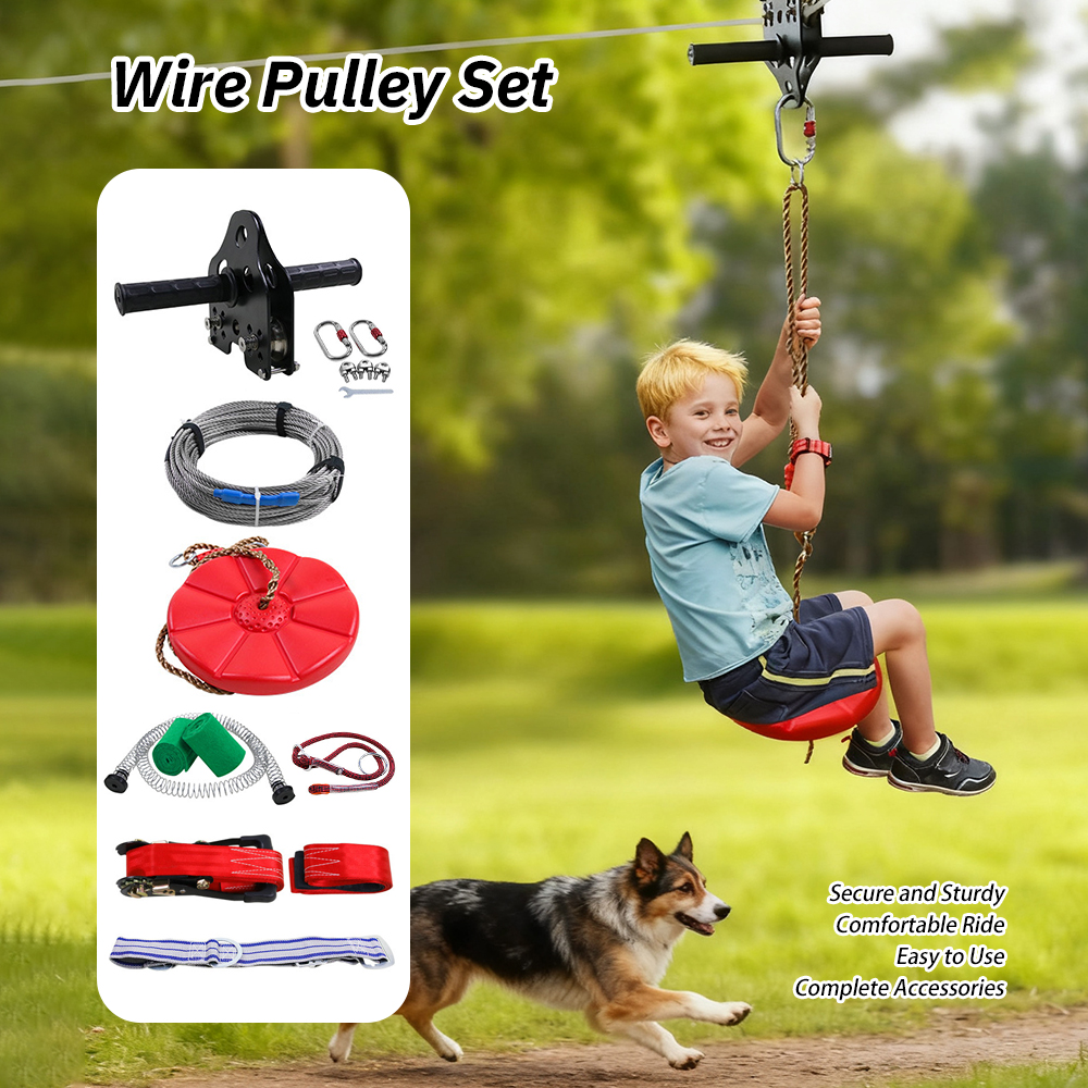 Kids Zip Line Kit Outdoor Zip  - Kids Outdoor Zipline recensione e prezzo