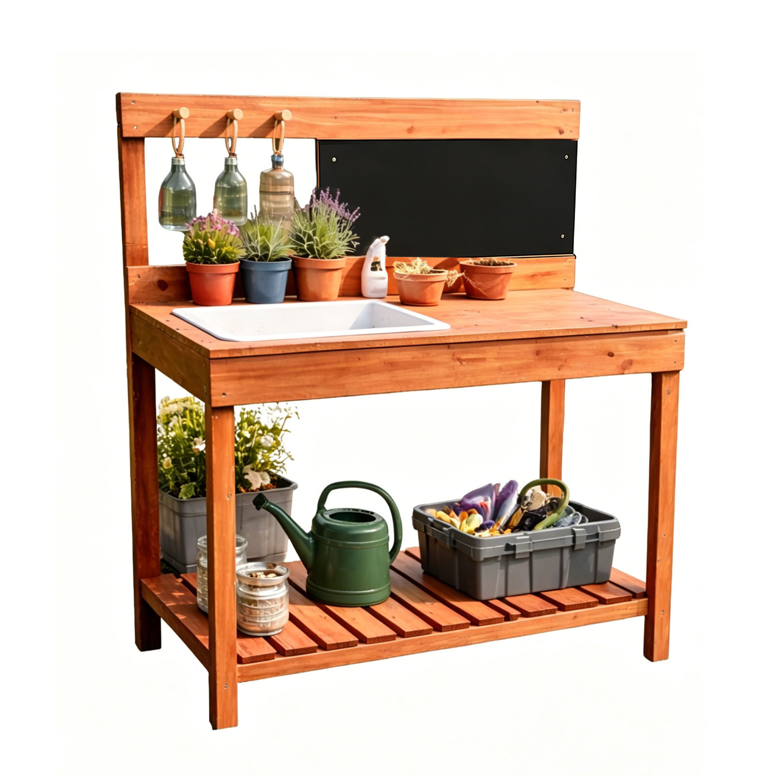 Wooden Potting Benches For Chi - Kids Outdoor Table recensione e prezzo
