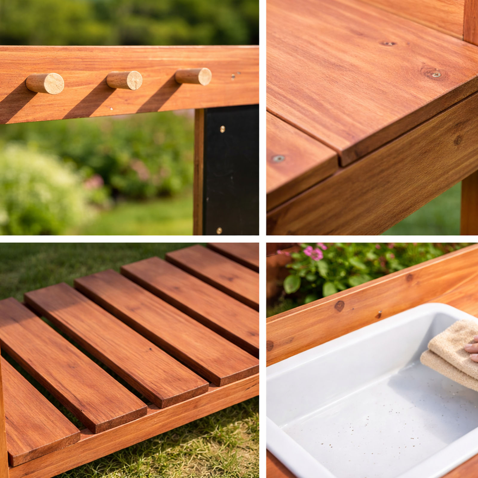 Wooden Potting Benches For Chi - Kids Outdoor Table recensione e prezzo
