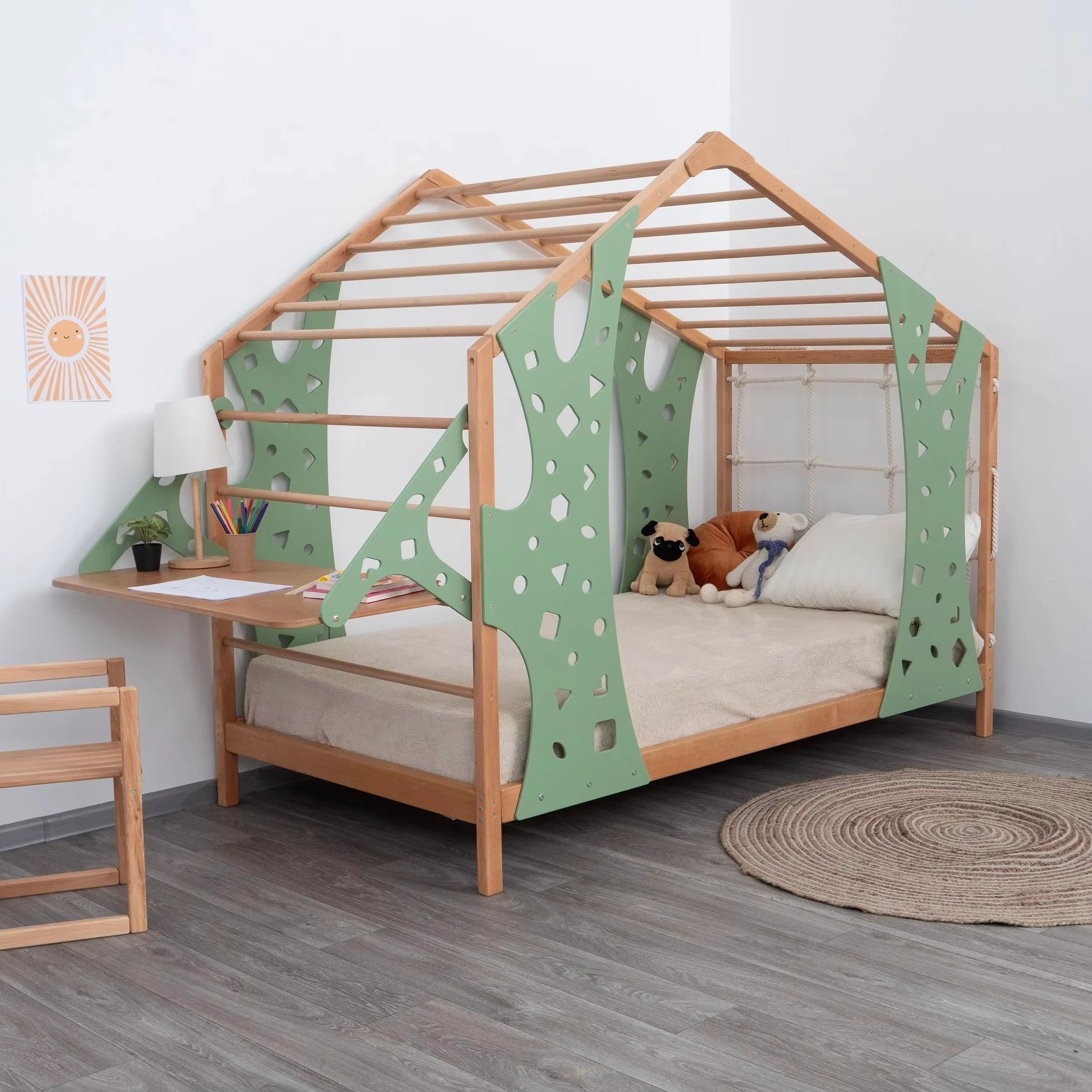 *Montessori Toddler Bed Twin B - Kids Outdoor Jungle Gym recensione e prezzo