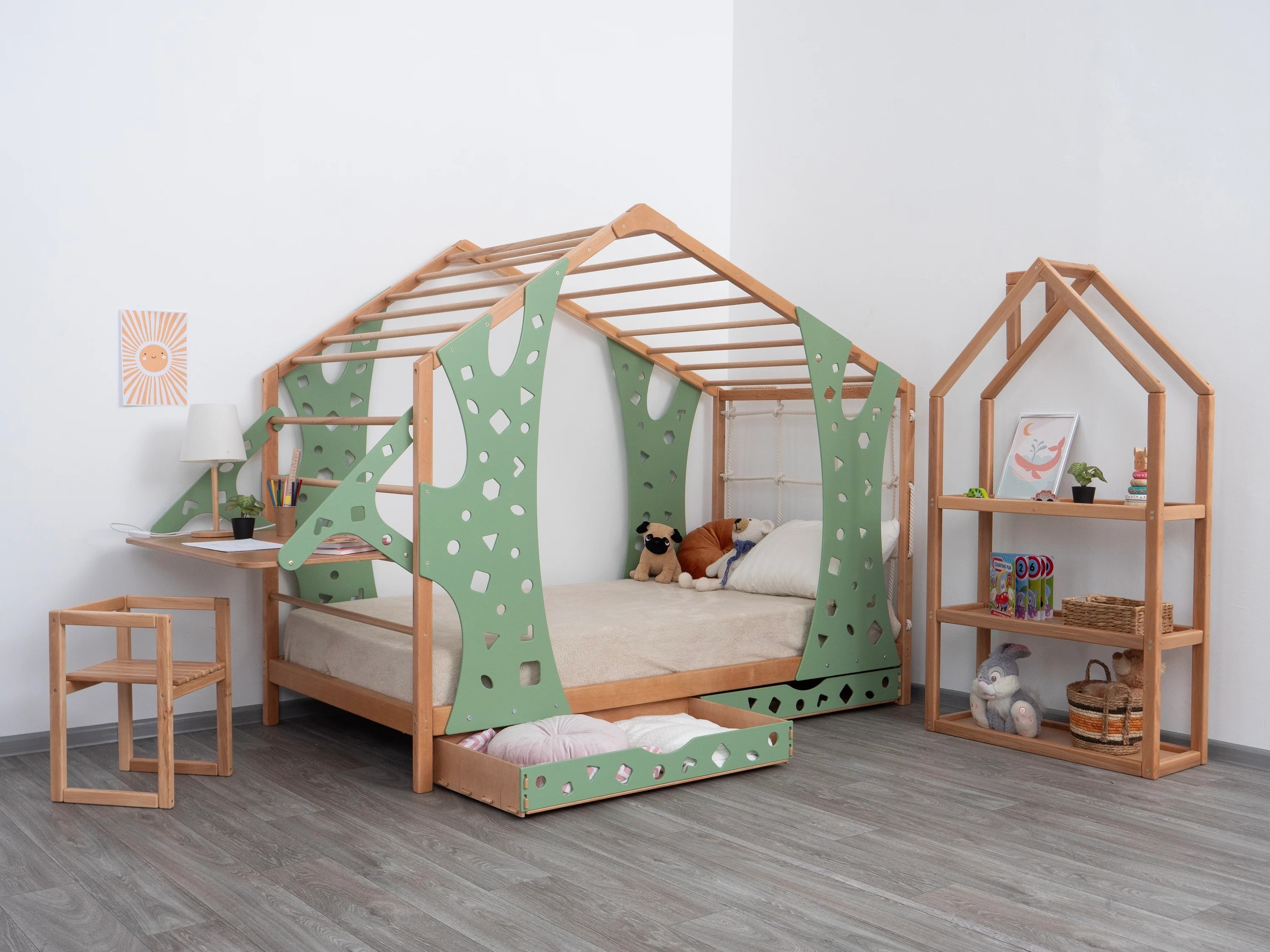 *Montessori Toddler Bed Twin B - Kids Outdoor Jungle Gym recensione e prezzo