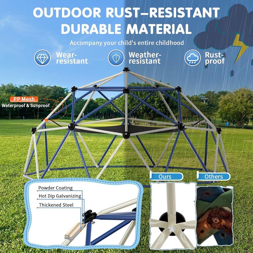 ClimDome,10T Dome Climber with - Kids Outdoor Jungle Gym recensione e prezzo