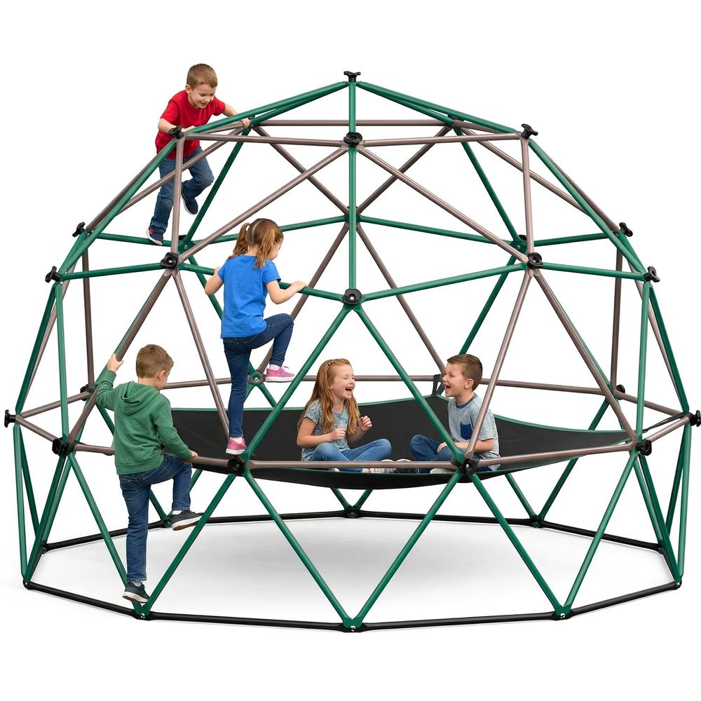 6.5 FT Tall Climbing Dome with - Kids Outdoor Jungle Gym recensione e prezzo