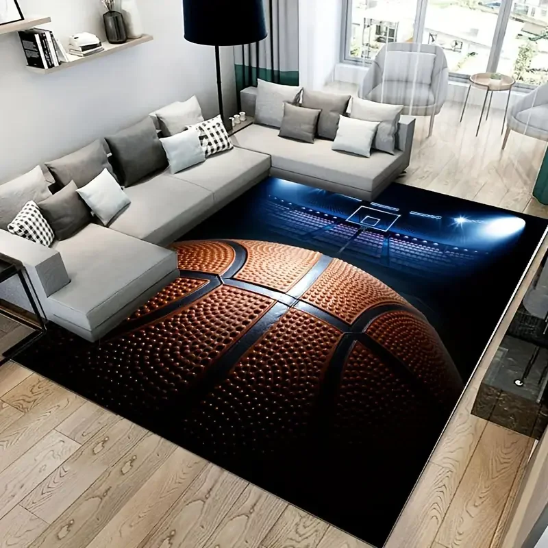 3D Basketball Area Rug Large,C - Kids Outdoor Kitchen Diy recensione e prezzo