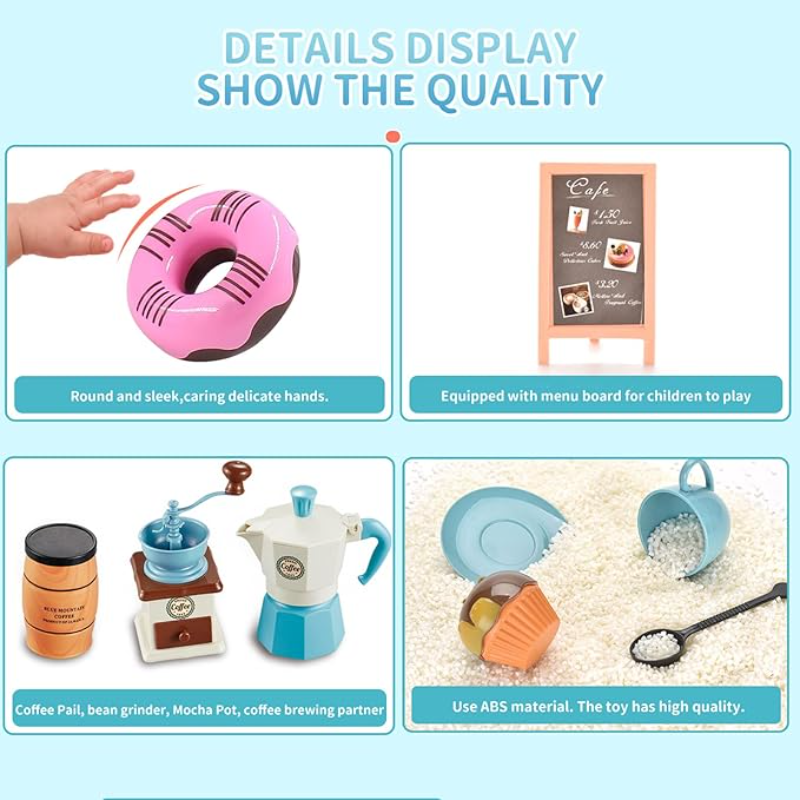 Pretend Play Tea Party Set for - Kids Outdoor Kitchen Diy recensione e prezzo