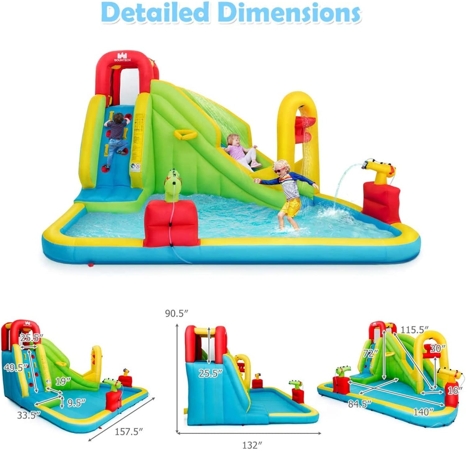 Mega Inflatable Water Park Bou - Kids Outdoor Water Park recensione e prezzo