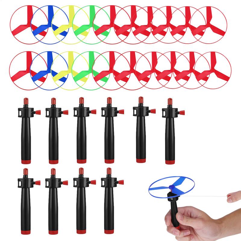 10 set Pull String Flying Disc - Kids Outdoor Zipline recensione e prezzo