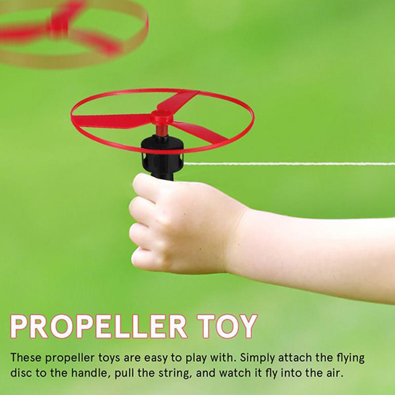 10 set Pull String Flying Disc - Kids Outdoor Zipline recensione e prezzo
