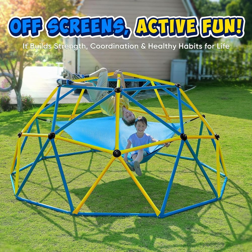 10T Climbing Dome with Hammock - Kids Outdoor Jungle Gym recensione e prezzo