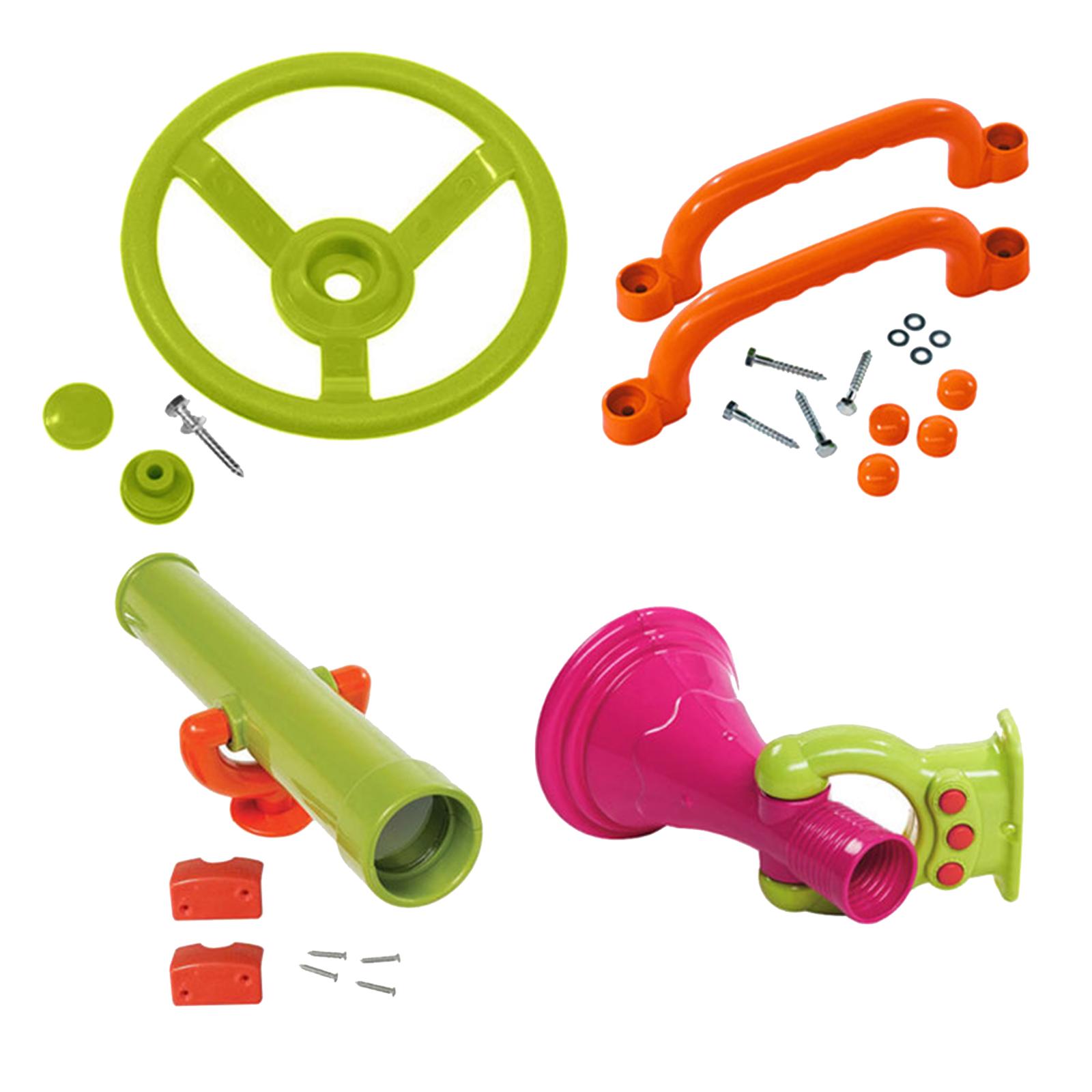 4 Pieces Jungle Gym Kingdom Pl - Kids Outdoor Jungle Gym recensione e prezzo