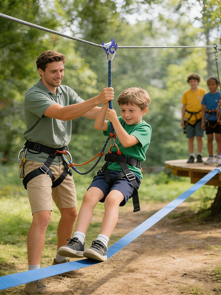 Outdoor Pulley Zip Line Quick  - Kids Outdoor Zipline recensione e prezzo