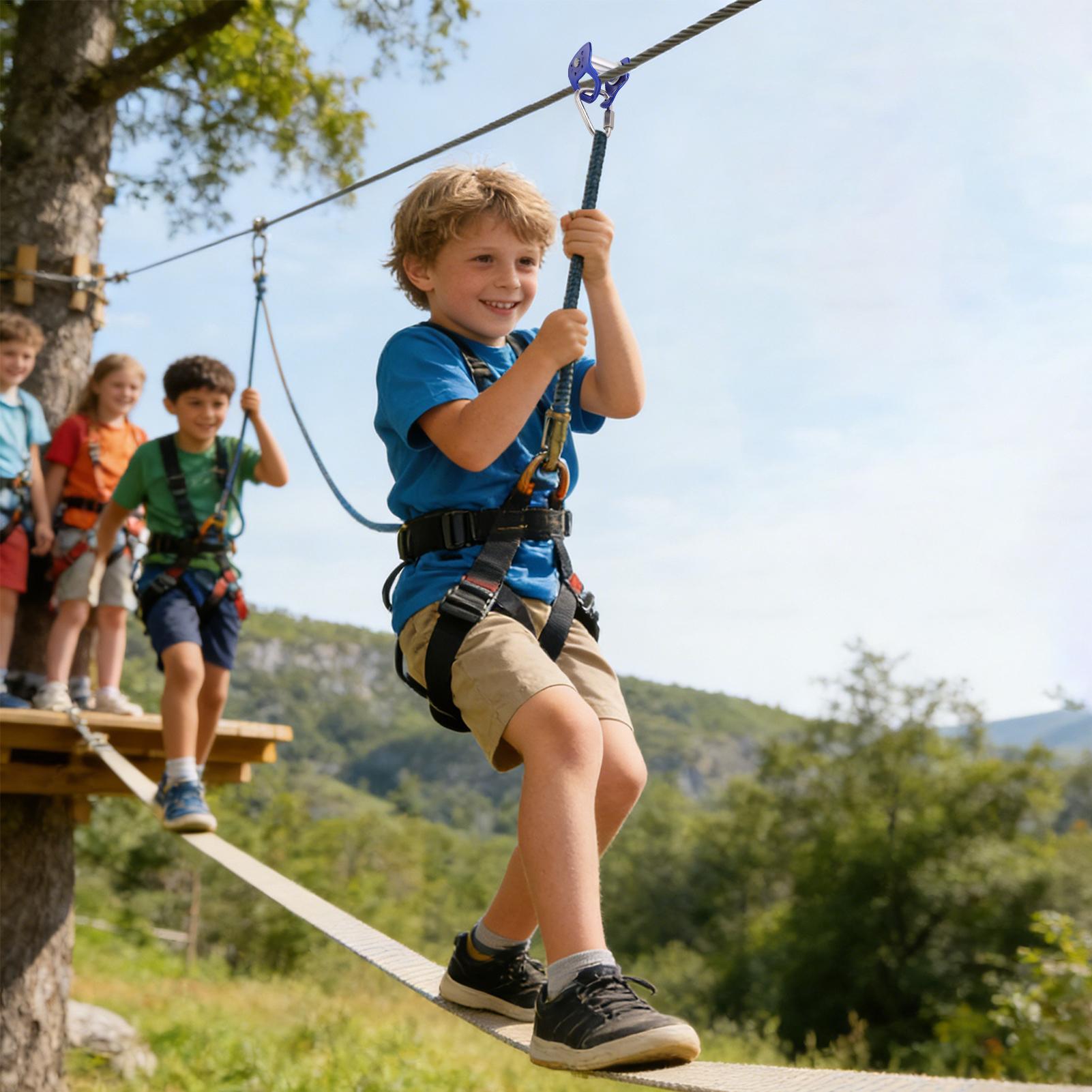 Outdoor Pulley Zip Line Quick  - Kids Outdoor Zipline recensione e prezzo